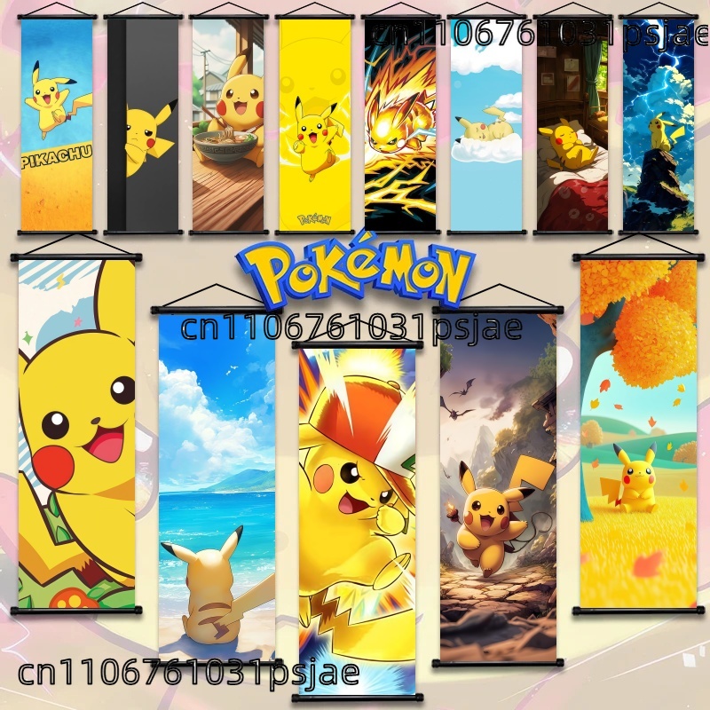 Home Improvement Furniture - Pikachu - Centered Pokémon Scroll Prints,