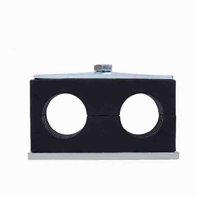 Home Improvement Youtube - 2PCS Black Plastic Pipe Bolted Clips