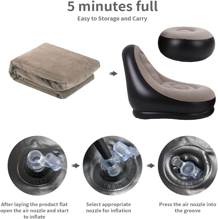 2Pcs Lazy Sofa Inflatable Chai - огляд і ціна Home Improvement Furniture