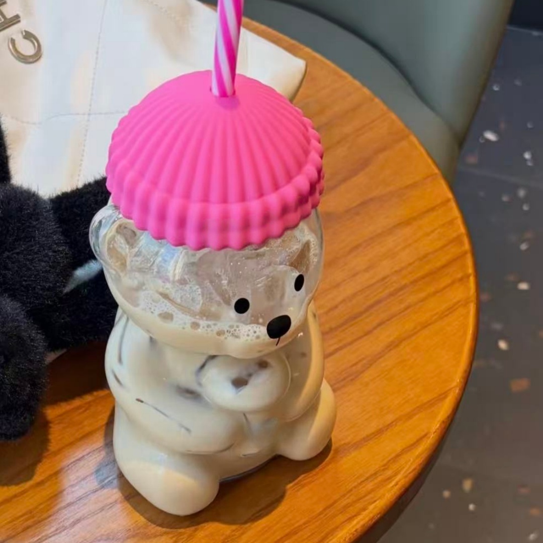 Bk Bear Shaped Glass Straw Cup - огляд і ціна Home Improvement Furniture
