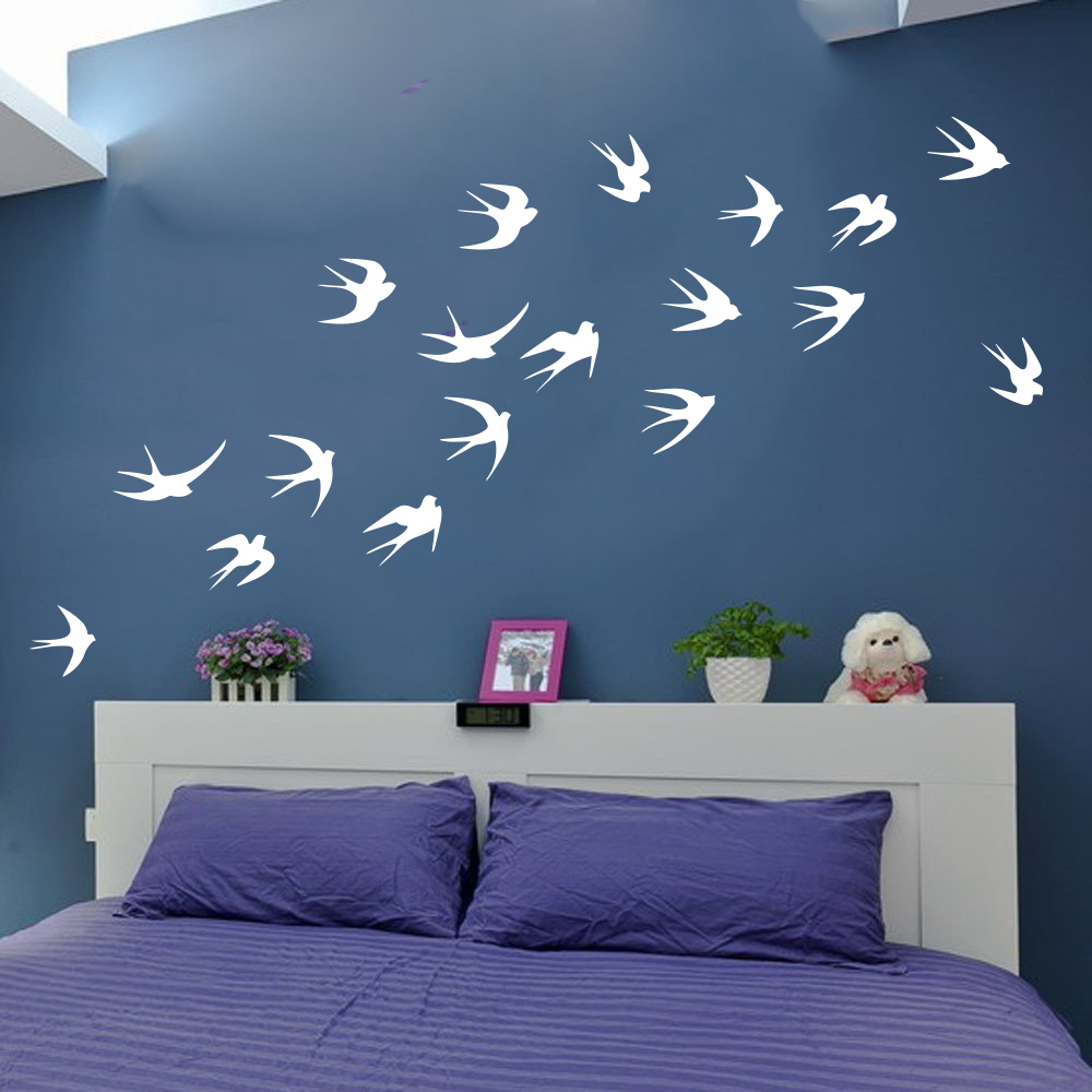 Flying Swallows Wall Sticker K - огляд і ціна Vinyl Floor Plank