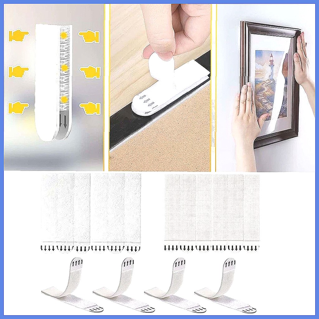 12 Pairs Heavy Duty Picture Ha - огляд і ціна Picture Hanging Strip