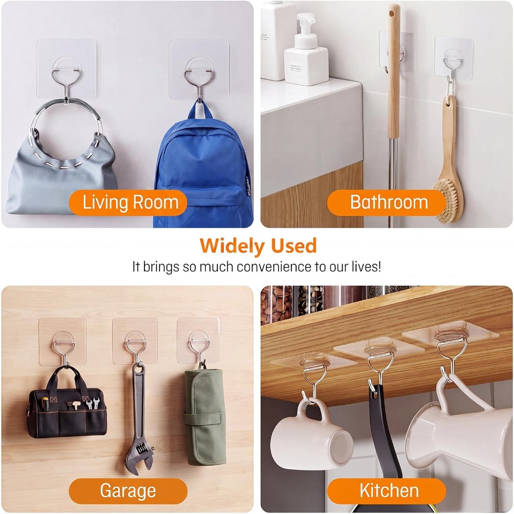 Heavy Duty Adhesive Wall Hooks - огляд і ціна Home Improvement Us