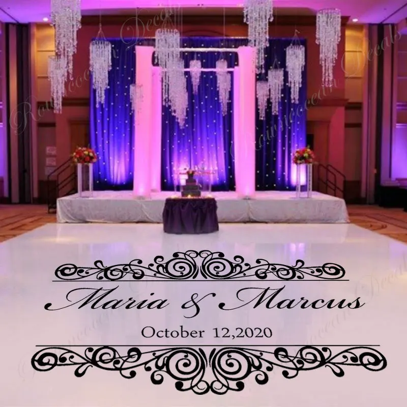 Custom Wedding Name & Date Mon - огляд і ціна Vinyl Floor Plank