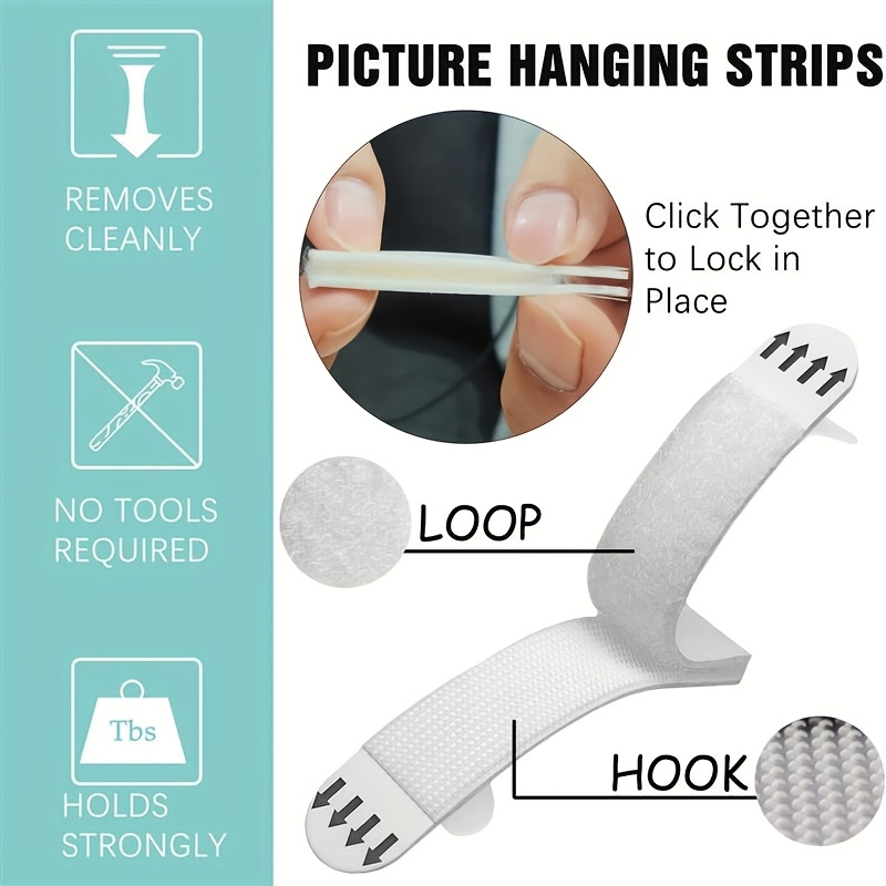 Removable No Residue Hook Loop - огляд і ціна Picture Hanging Strip