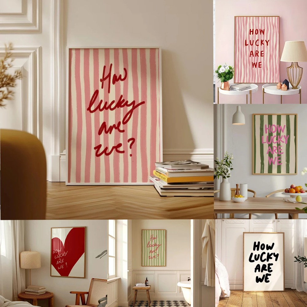 How Lucky Are We Pink Red Stri - огляд і ціна Home Improvement Furniture
