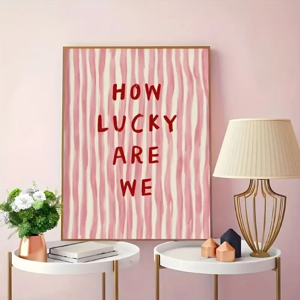 How Lucky Are We Pink Red Stri - огляд і ціна Home Improvement Furniture