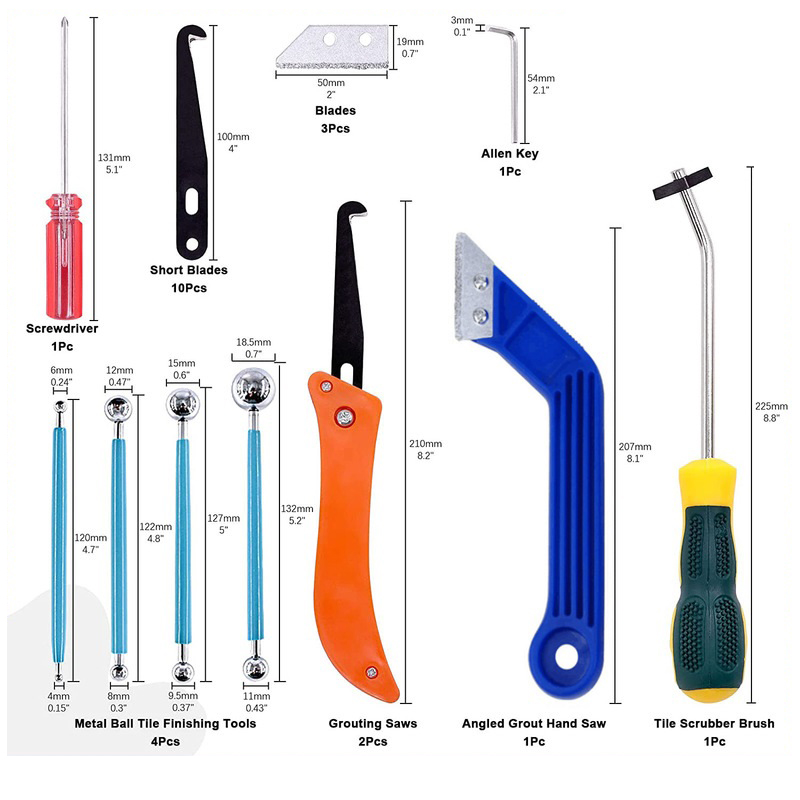 Grout Removal Tools 22 Pcs  Se - огляд і ціна Grout Saw Removal