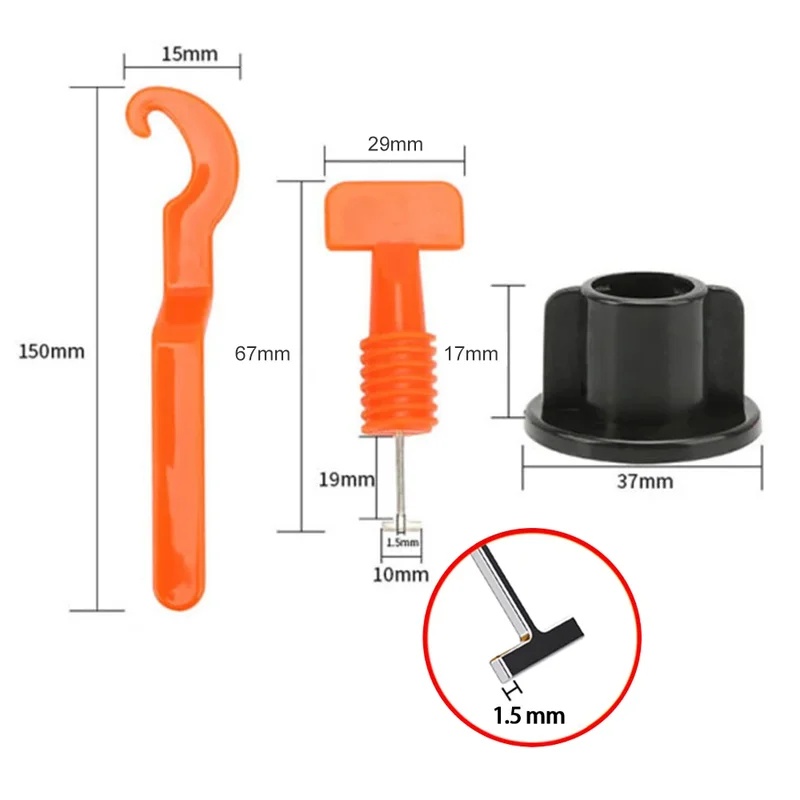 51-204Pcs Floor Tile Leveling  - огляд і ціна Tile Leveling Clip