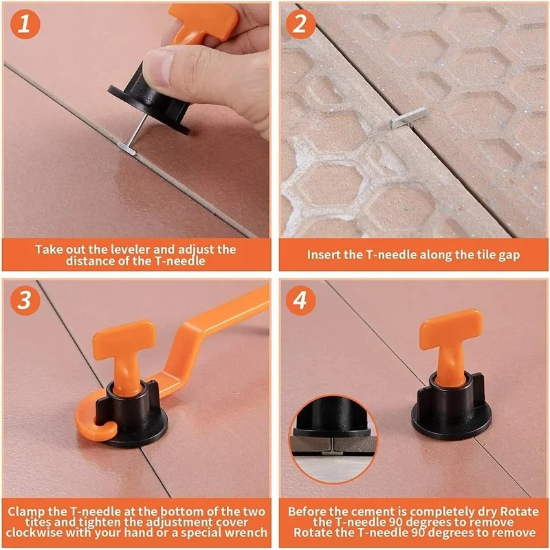 51-204Pcs Floor Tile Leveling  - огляд і ціна Tile Leveling Clip