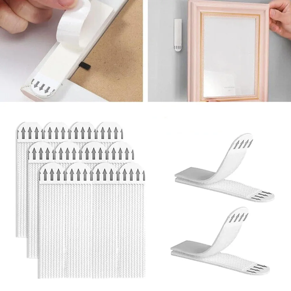12/24pairs Tape Double Sided S - огляд і ціна Picture Hanging Strip