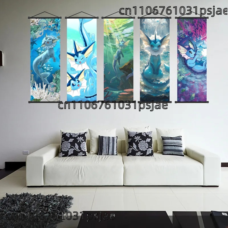 Vaporeon Pokémon Scroll Decora - огляд і ціна Home Improvement Furniture