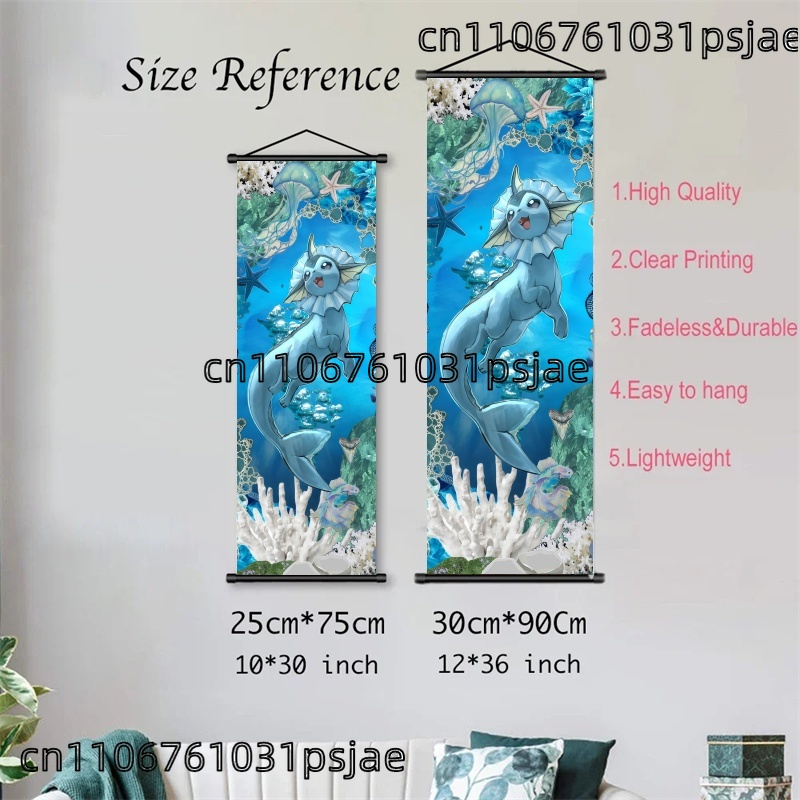 Vaporeon Pokémon Scroll Decora - огляд і ціна Home Improvement Furniture