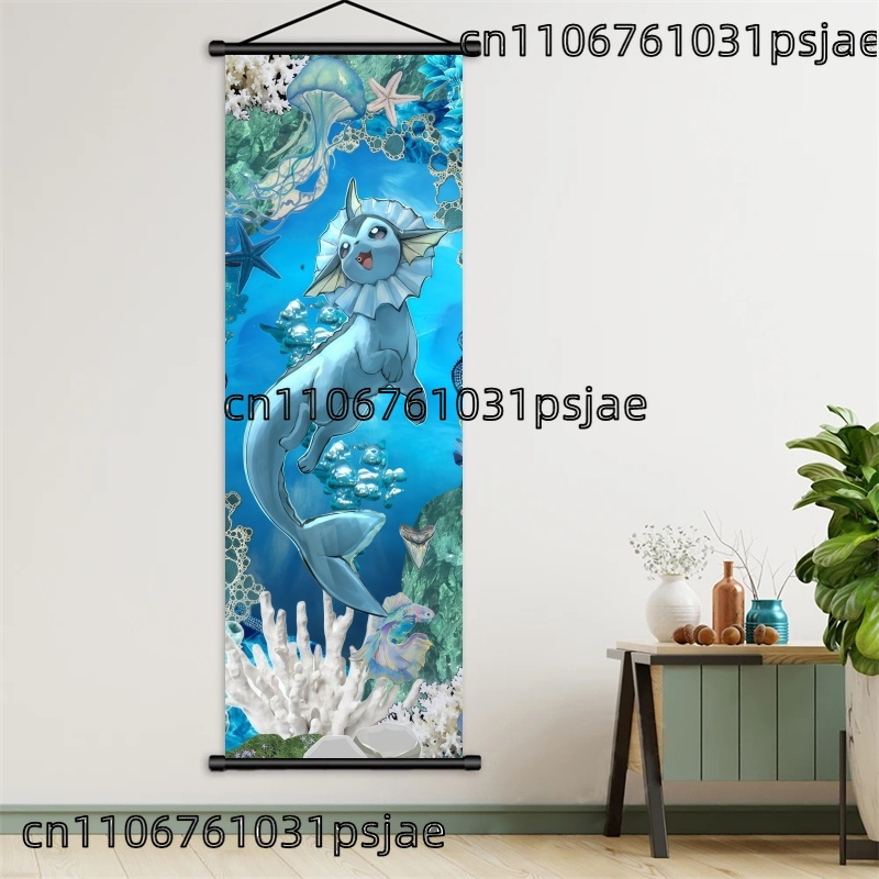 Vaporeon Pokémon Scroll Decora - огляд і ціна Home Improvement Furniture