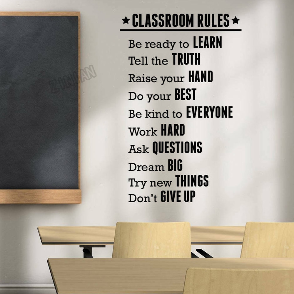 Classroom Rules Wall Sticker F - огляд і ціна Vinyl Floor Plank