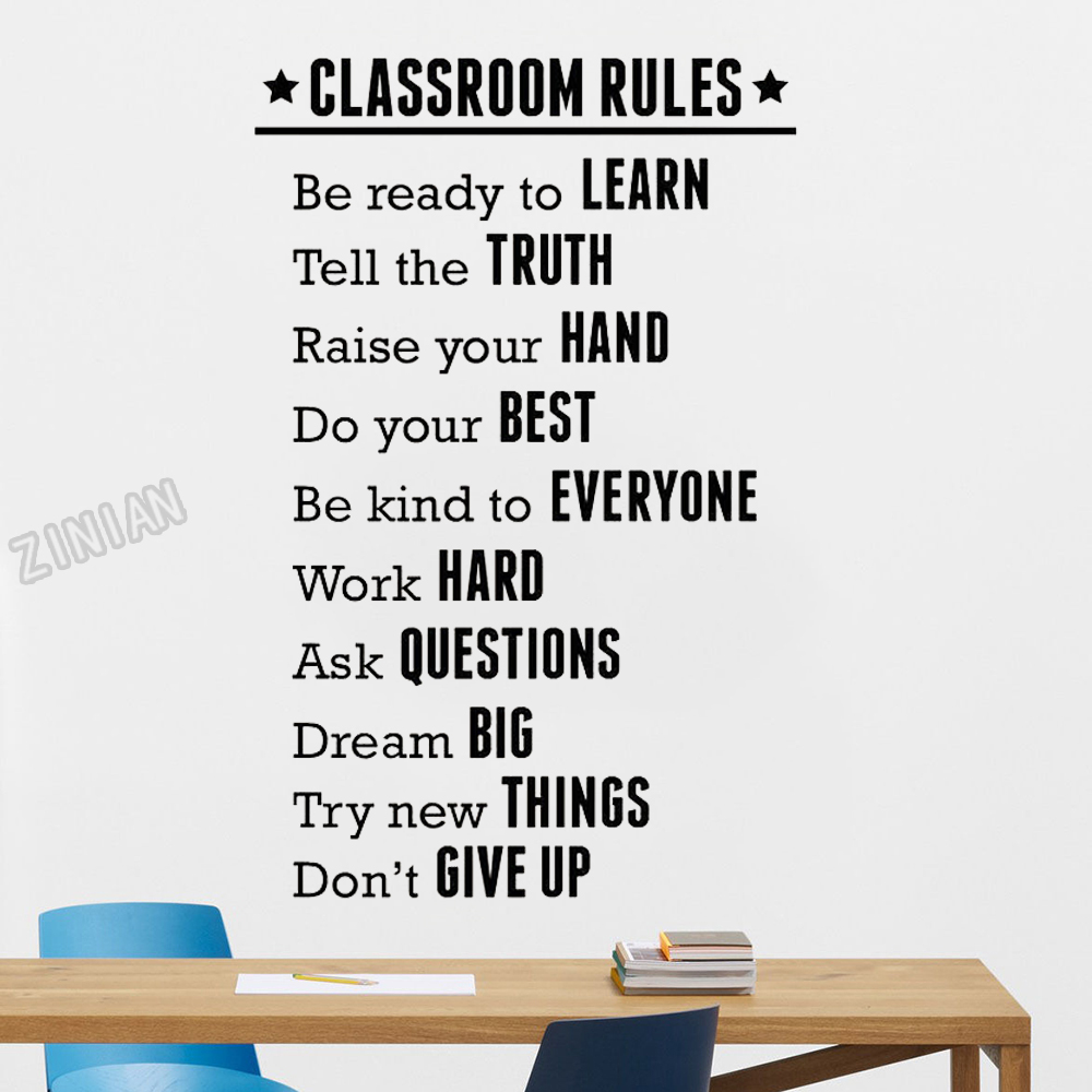 Classroom Rules Wall Sticker F - огляд і ціна Vinyl Floor Plank