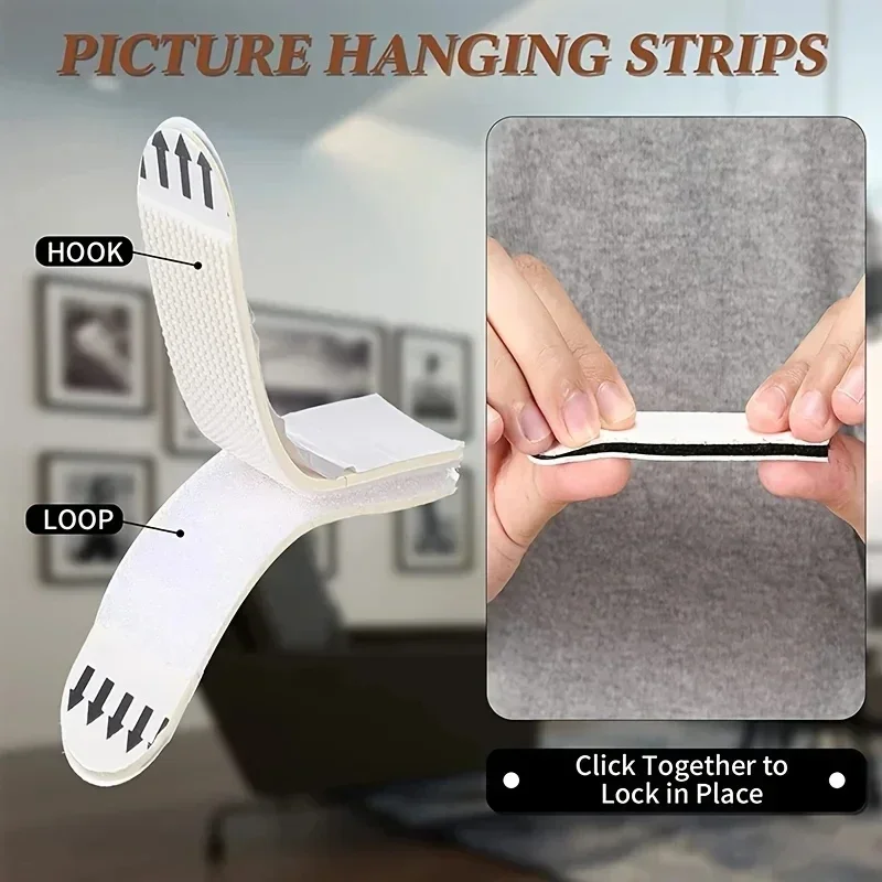 Tape Double Sided Strips Adhes - огляд і ціна Picture Hanging Strip