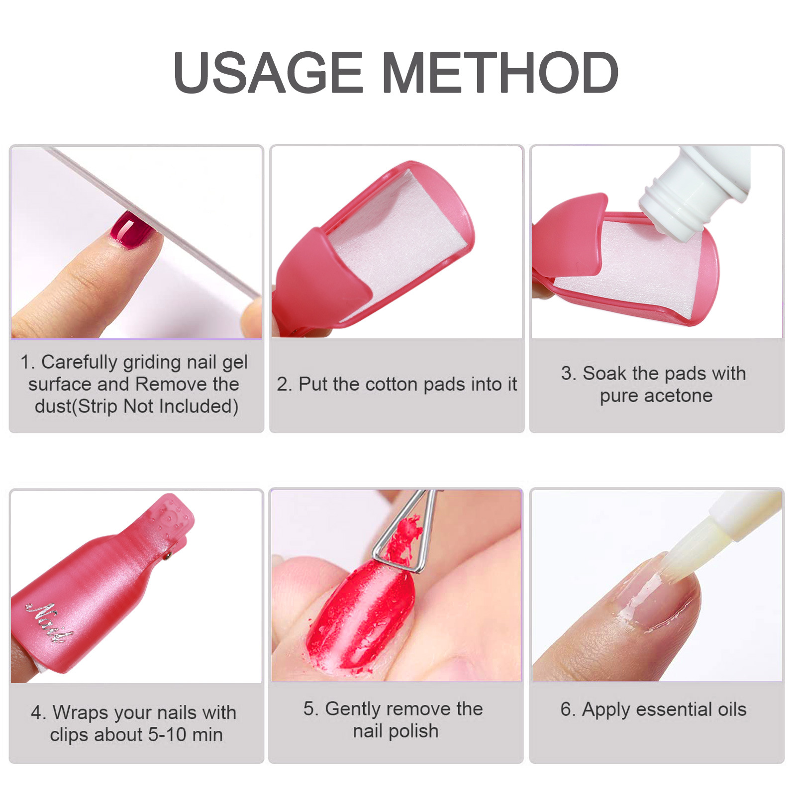 10 Pcs Nail Polish Remover Cli - огляд і ціна Home Improvement Help